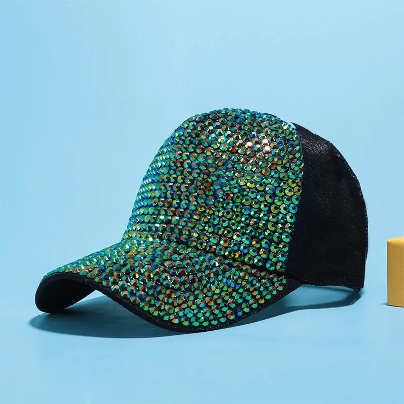 Wholesale  colorful rhinestone baseball cap