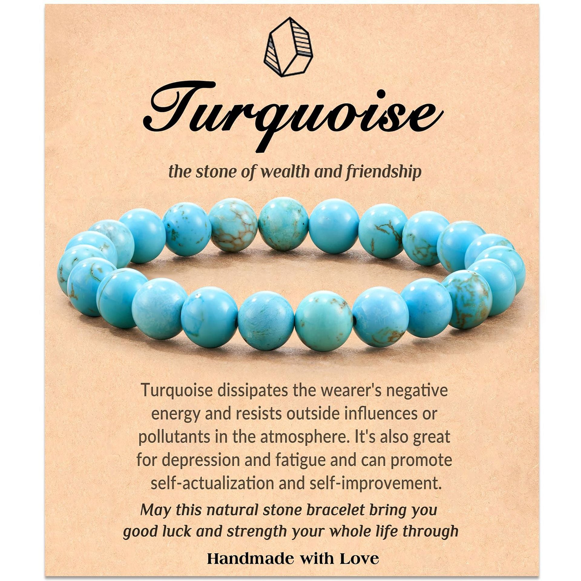 Wholesale Natural stone bracelet elastic rope beaded 8mm chalcedony agate hand-woven bracelet