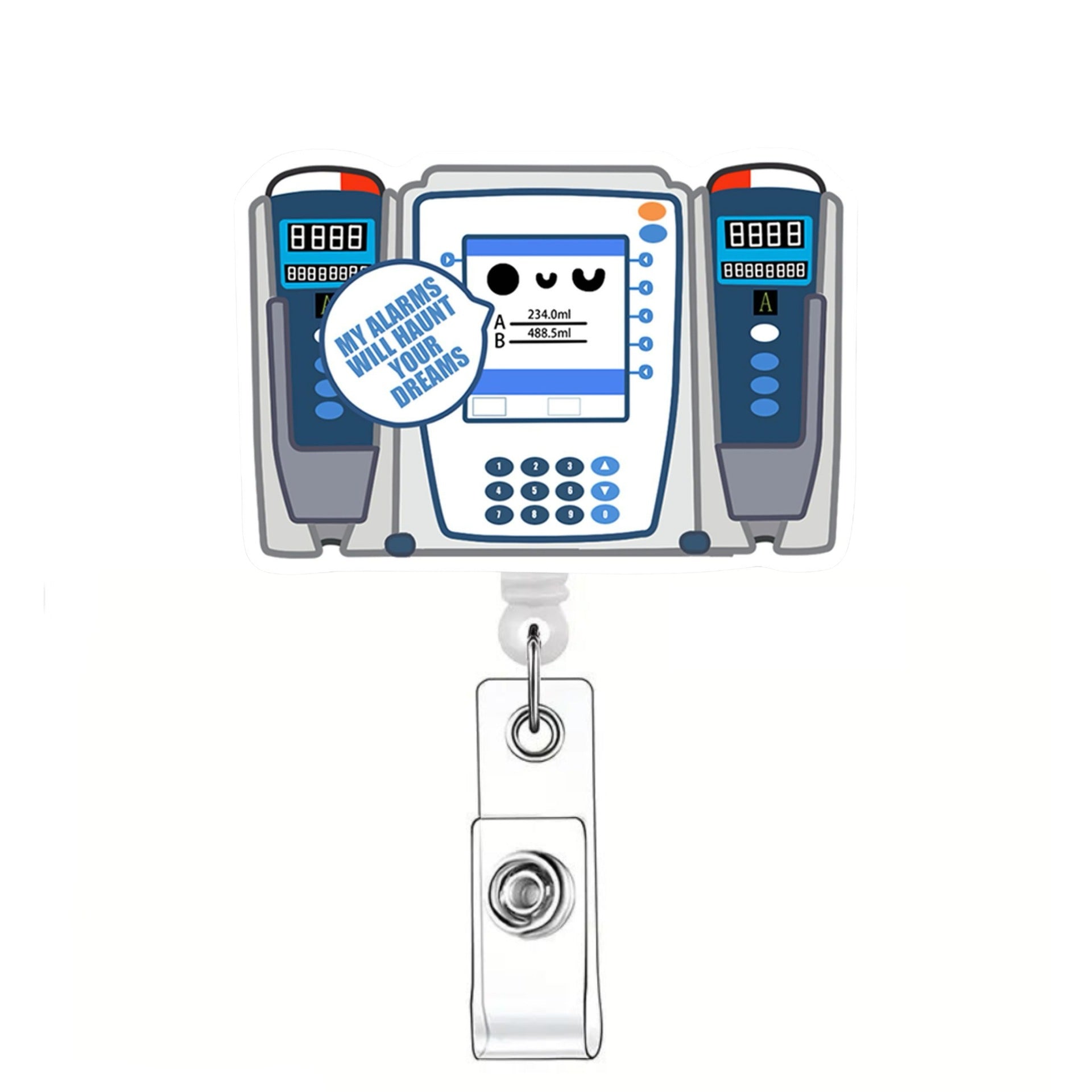 Wholesale Doctor Nurse Acrylic Badge Reels Keychains