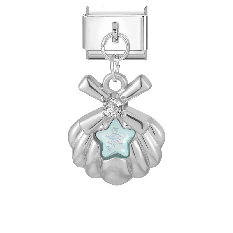 Wholesale Stainless Steel DIY Pendant Butterfly Moon Star Trendy Fashion Accessory for Boutique Resale