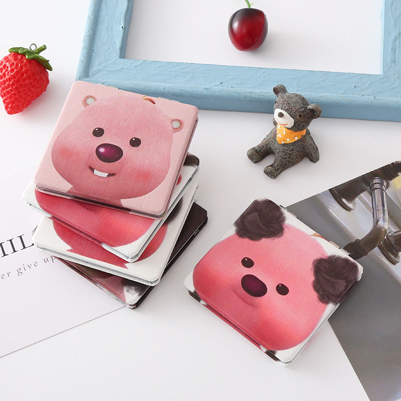 Wholesale Cartoon Cute Folding Mirror Portable Makeup Mirror ACC-MR-Haic005