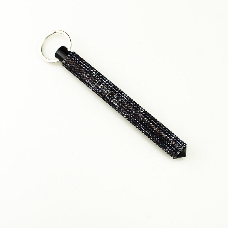 Wholesale Fashionable diamond alloy window breaker keychain