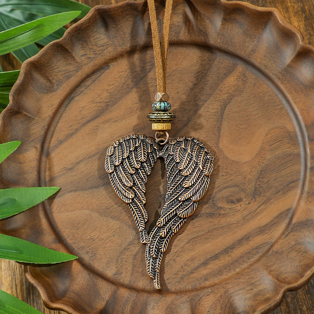 Wholesale Zinc Alloy Ethnic Style Necklace with Butterfly and Camellia Design Fashion Jewelry Accessory