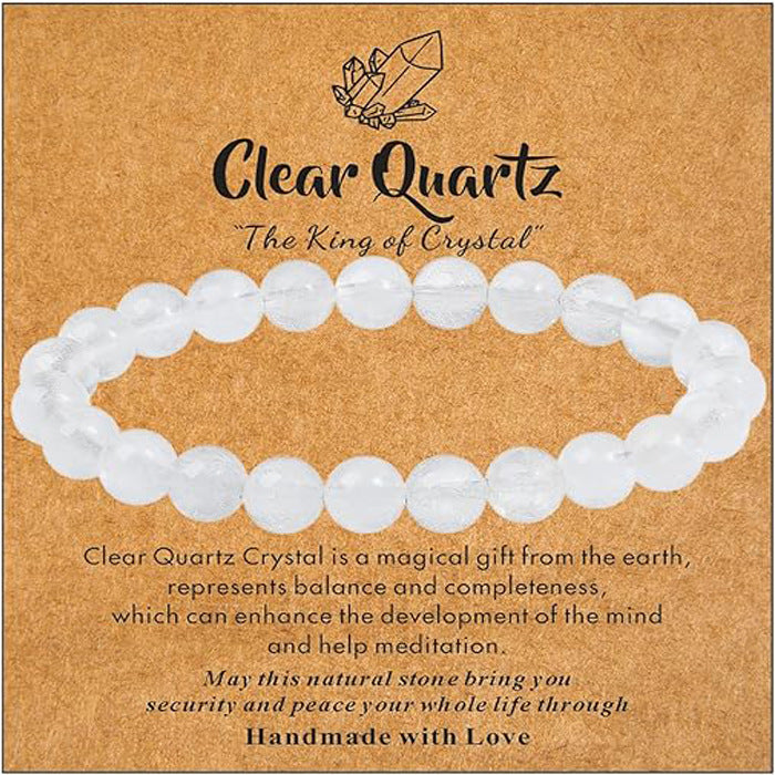 Wholesale Natural Stone Bracelet Handmade Beaded Pink Zebra Amethyst Elastic Cord Bracelet ACC-BT-Yunh004