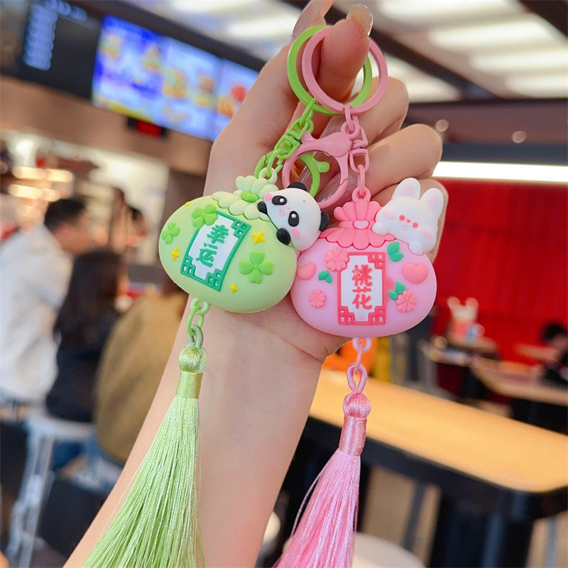 Wholesale Cartoon cute silicone keychain