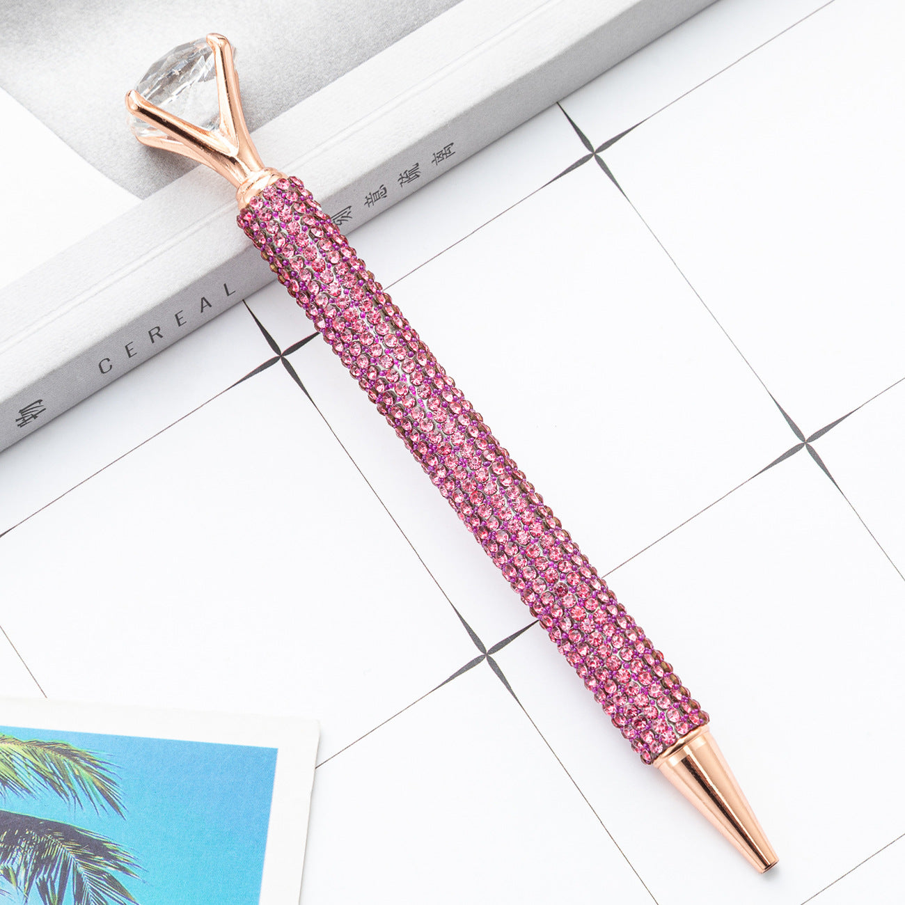 Wholesale Large diamond ballpoint pen  crystal diamond pen