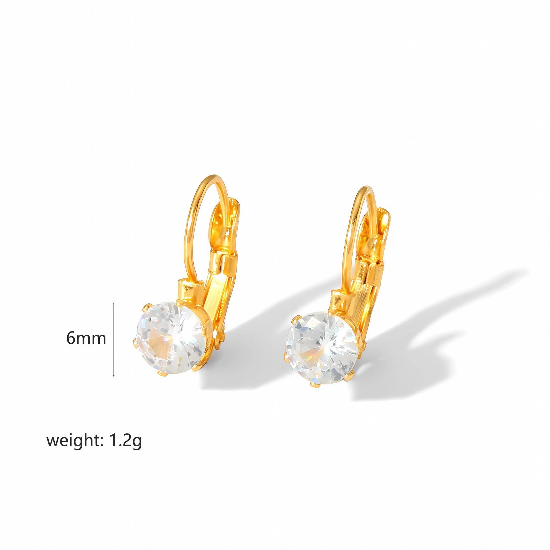 Wholesale Vintage Style 18K Gold Stainless Steel Earrings ACC-ES-LiQuan008