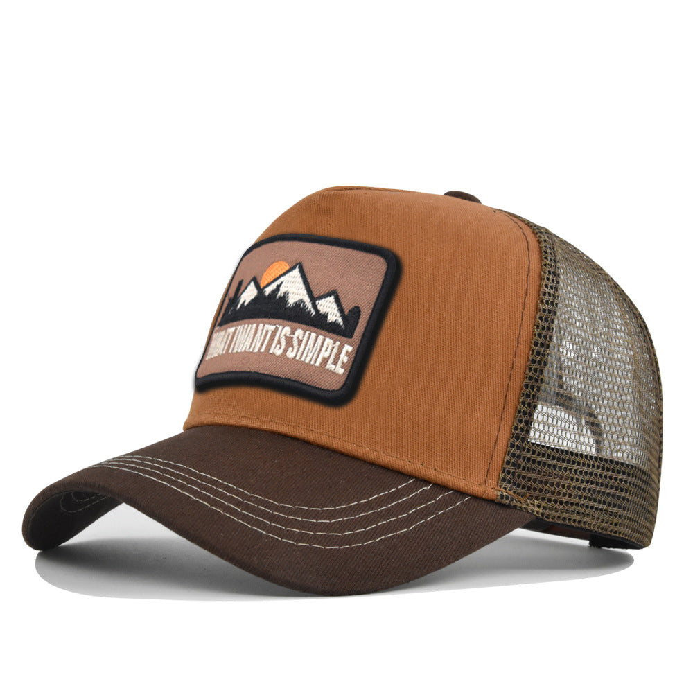 Wholesale Embroidered hill animal summer sunshade net hat