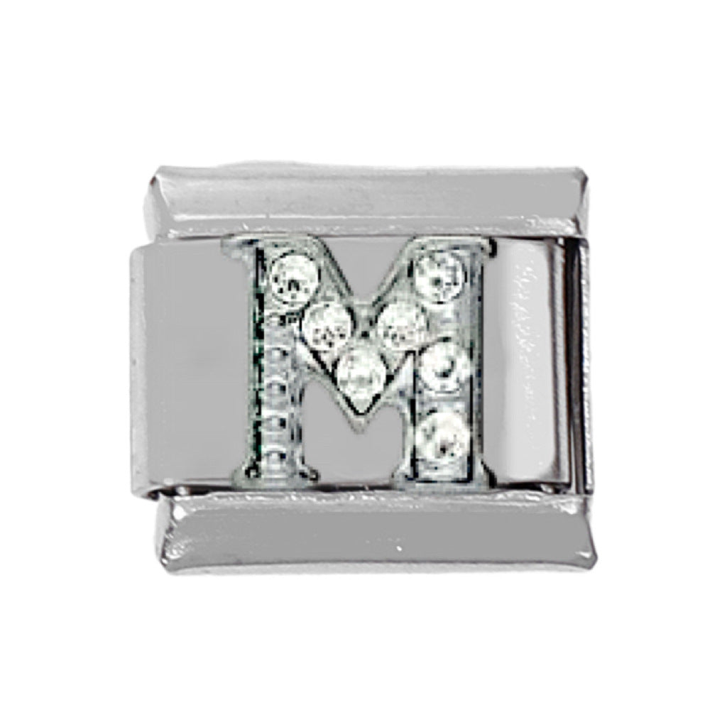 Wholesale 5pcs Italian Charm Bracelet Charm Module Stainless Steel Letter Bracelet 9mm DIY Pattern Free Stitching Detachable Composable Bracelet ACC-BT-DaLiang022