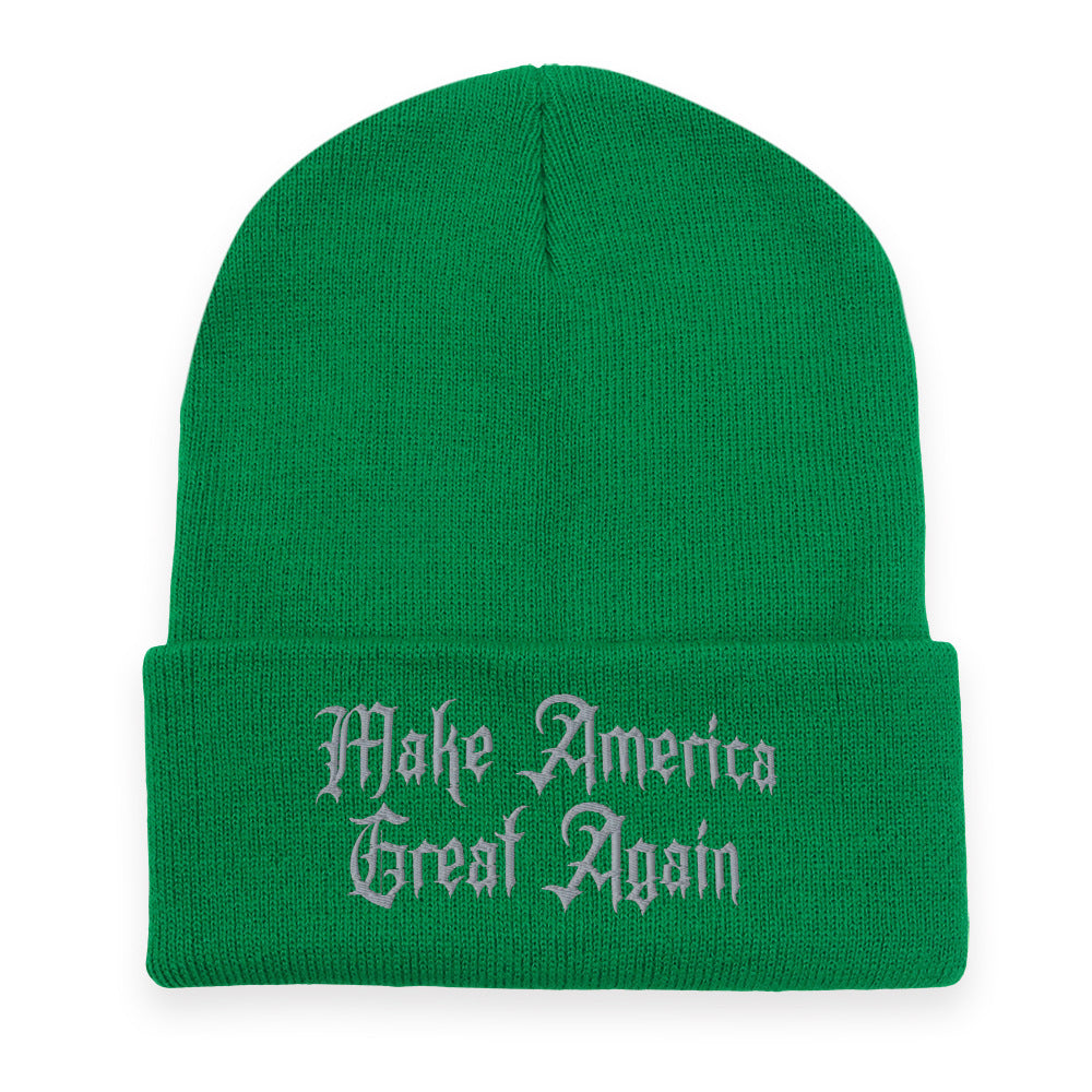 Wholesale Embroidered Gothic Dark Knitted Beanie