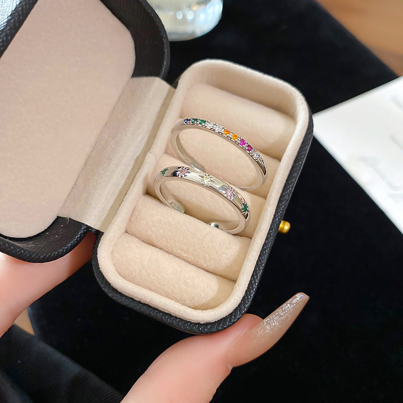 Wholesale zircon tiger eye open ring