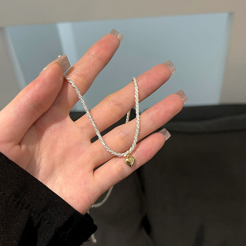 Wholesale  Simple 925 Necklace Sparkling Clavicle Chain