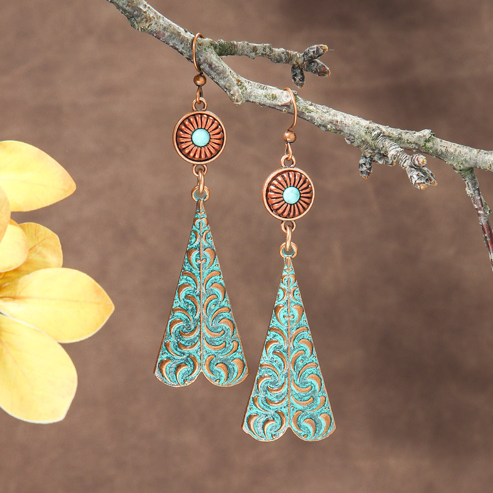 Wholesale Bohemian Long Tassel Earrings Zinc Alloy Jewelry Accessory