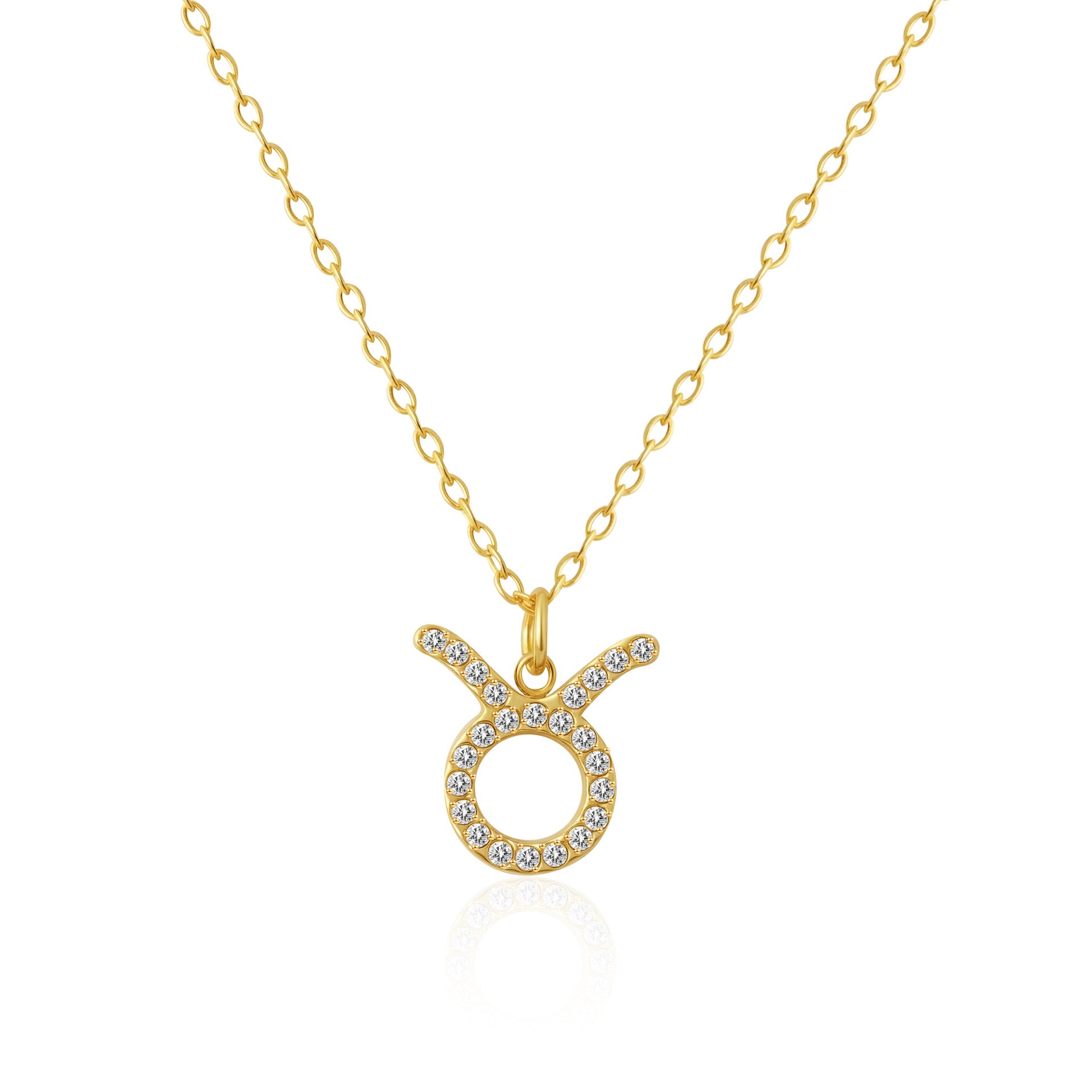 Wholesale Stainless steel contion pendant necklace with zircon setting