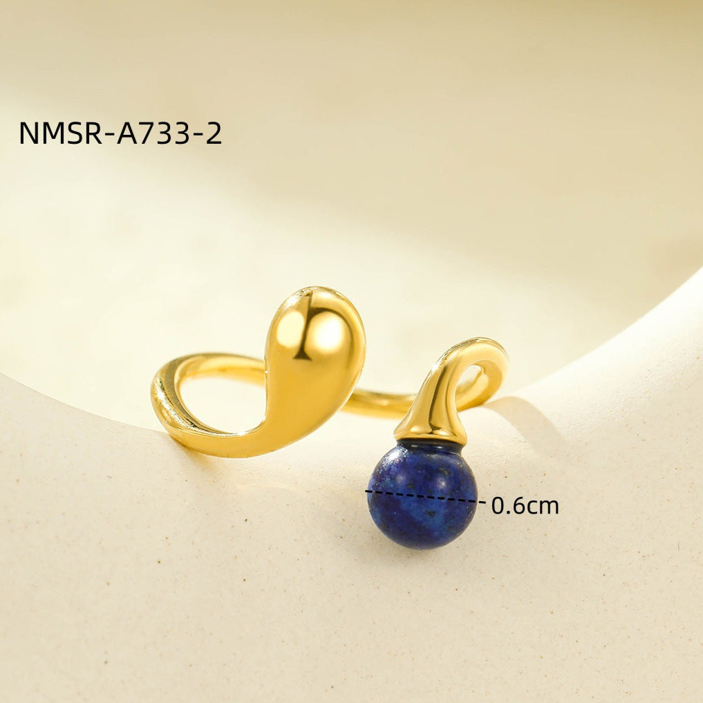 Wholesale  Stainless Steel Irregular Geometric Opening Ring