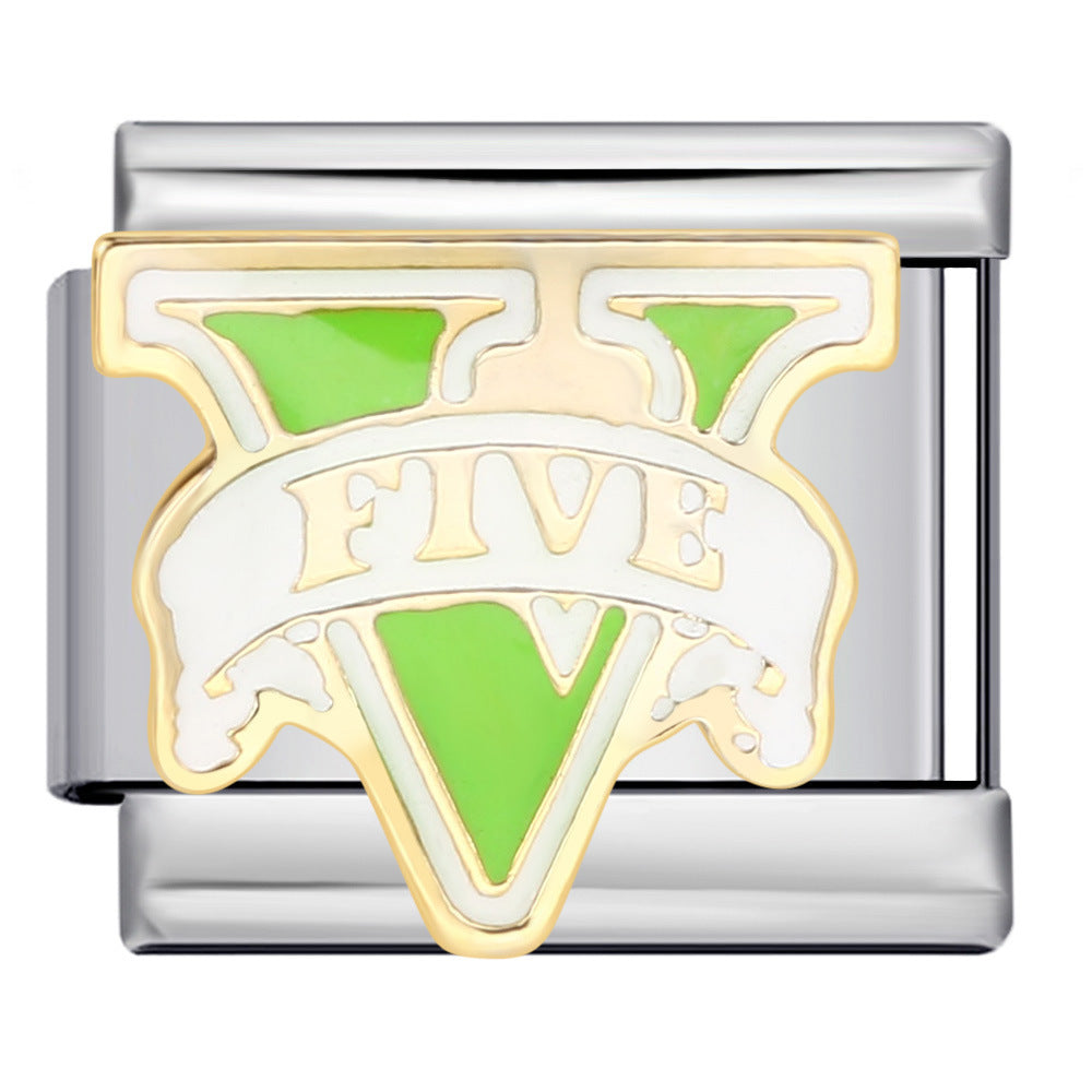 Wholesale Italian Charm Bracelet 9mm DIY Splicing Removable Stainless Steel Composable Bracelet