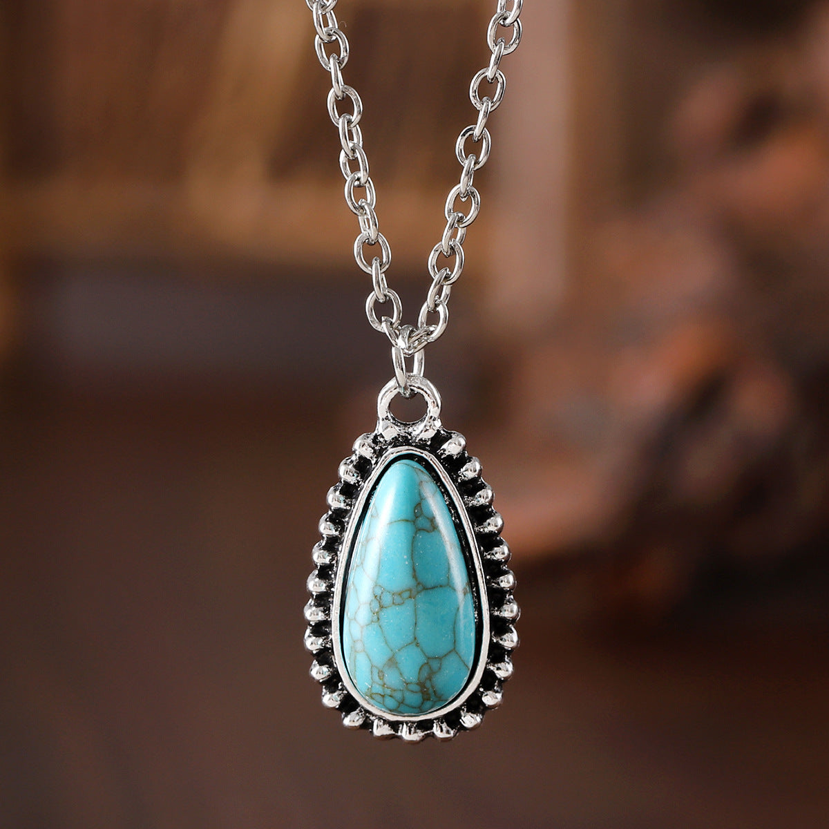 Wholesale  Bohemian Turquoise Pendant Earrings