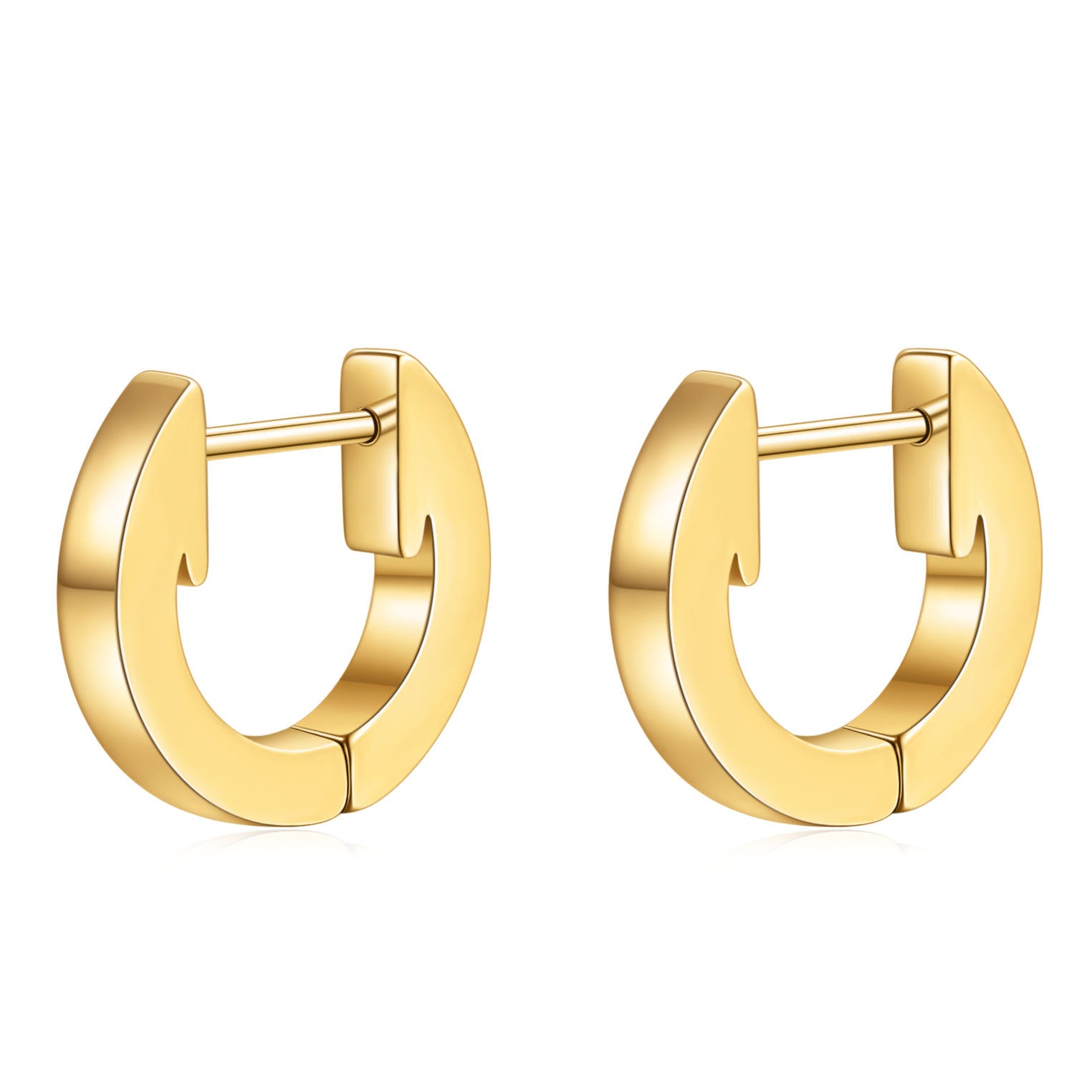 Wholesale 18K Golden U-shaped Earrings Geometric Stainless Steel Fashion Earrings