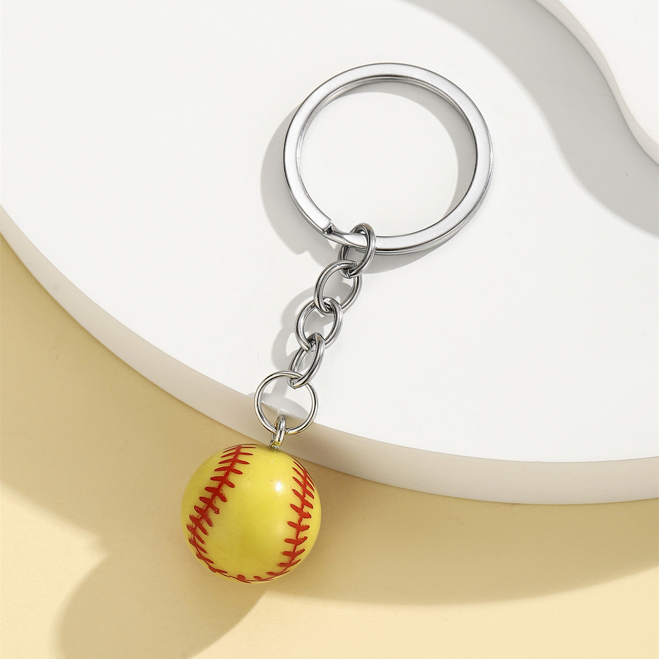Wholesale 3D Stereo Sports Football Baseball Softball Keychain