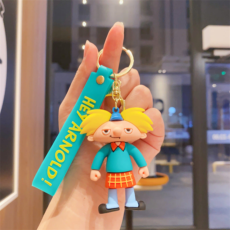 Wholesale cute cartoon silicone keychains