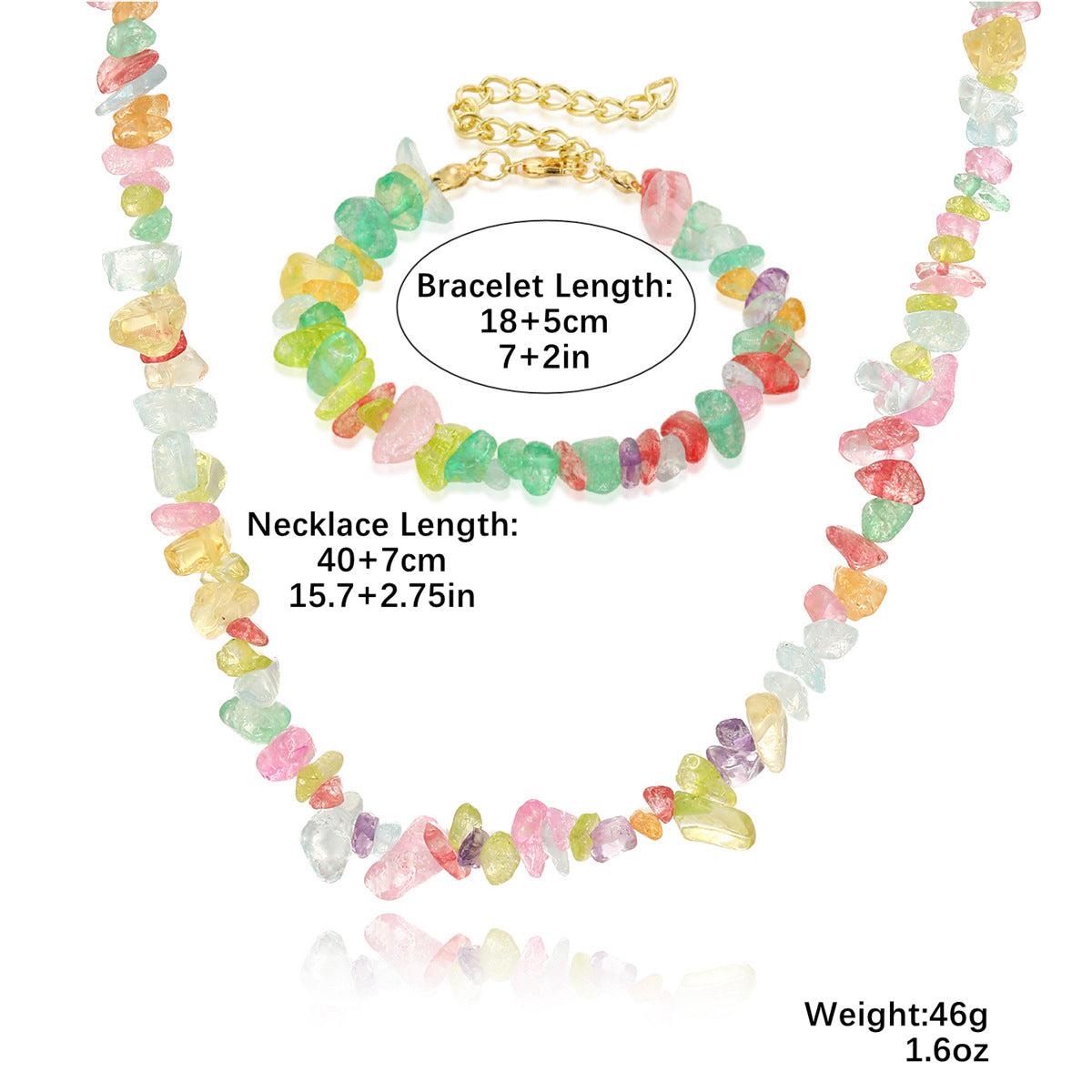 Wholesale Gravel pearl necklace bohemian clavicle jewelry