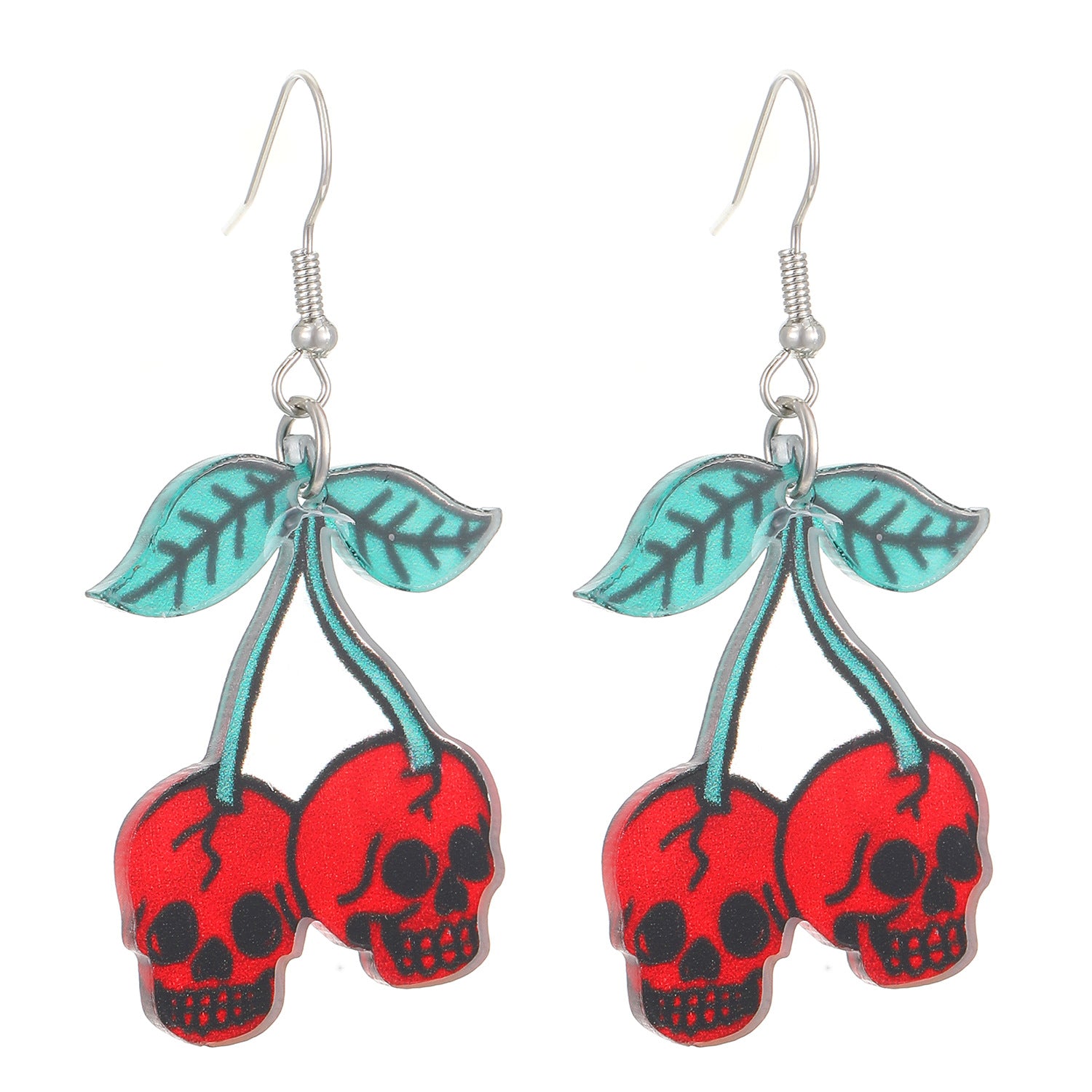 Wholesale Acrylic Cartoon Earrings  Cherry Skull Frog Fashion Accessory