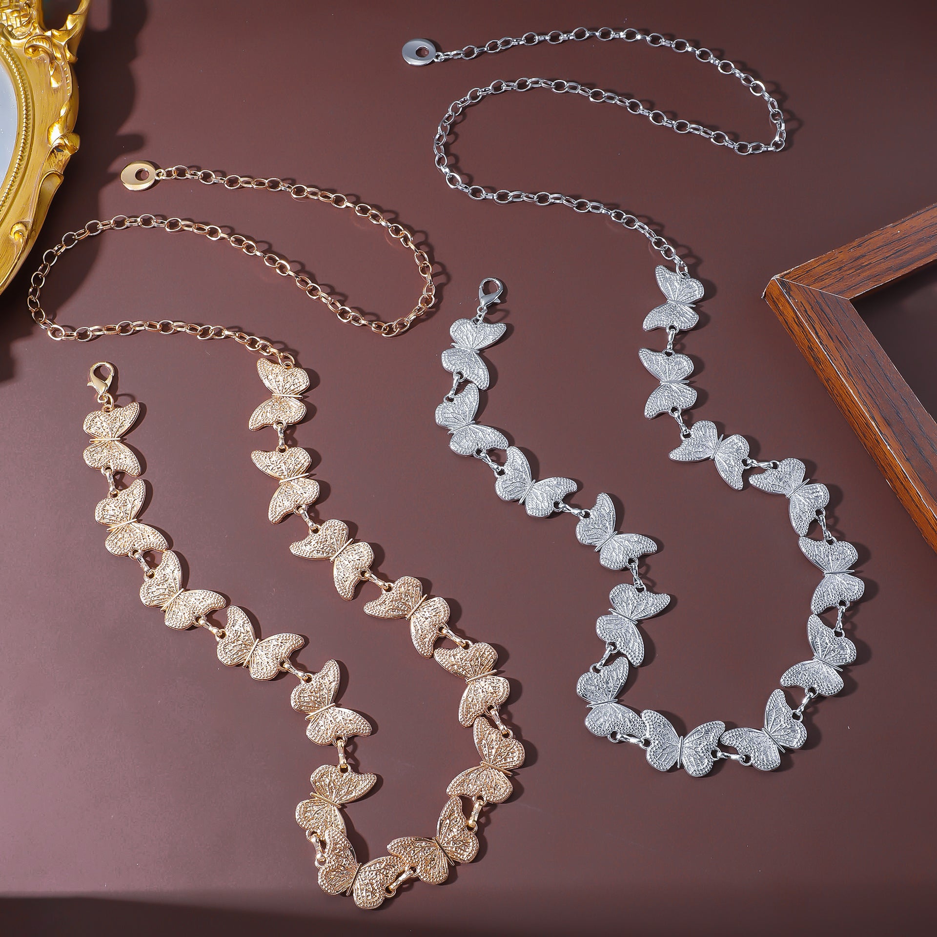 Wholesale Metal butterfly waist chain body jewelry