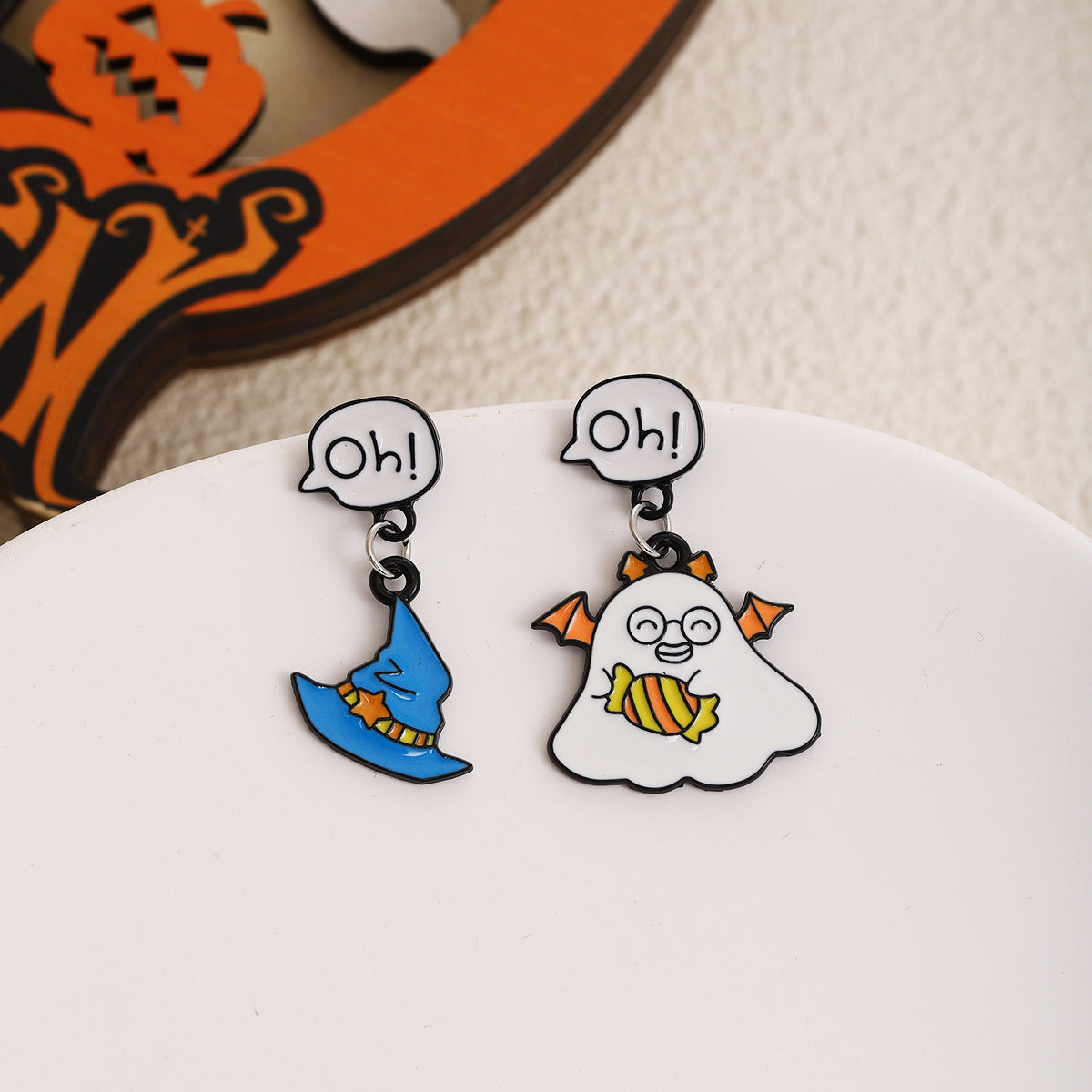 Wholesale  cartoon cute ghost pumpkin earrings