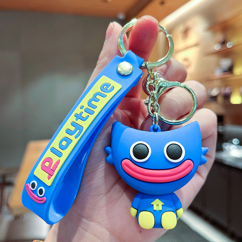 Wholesale Cute cartoon silicone keychain