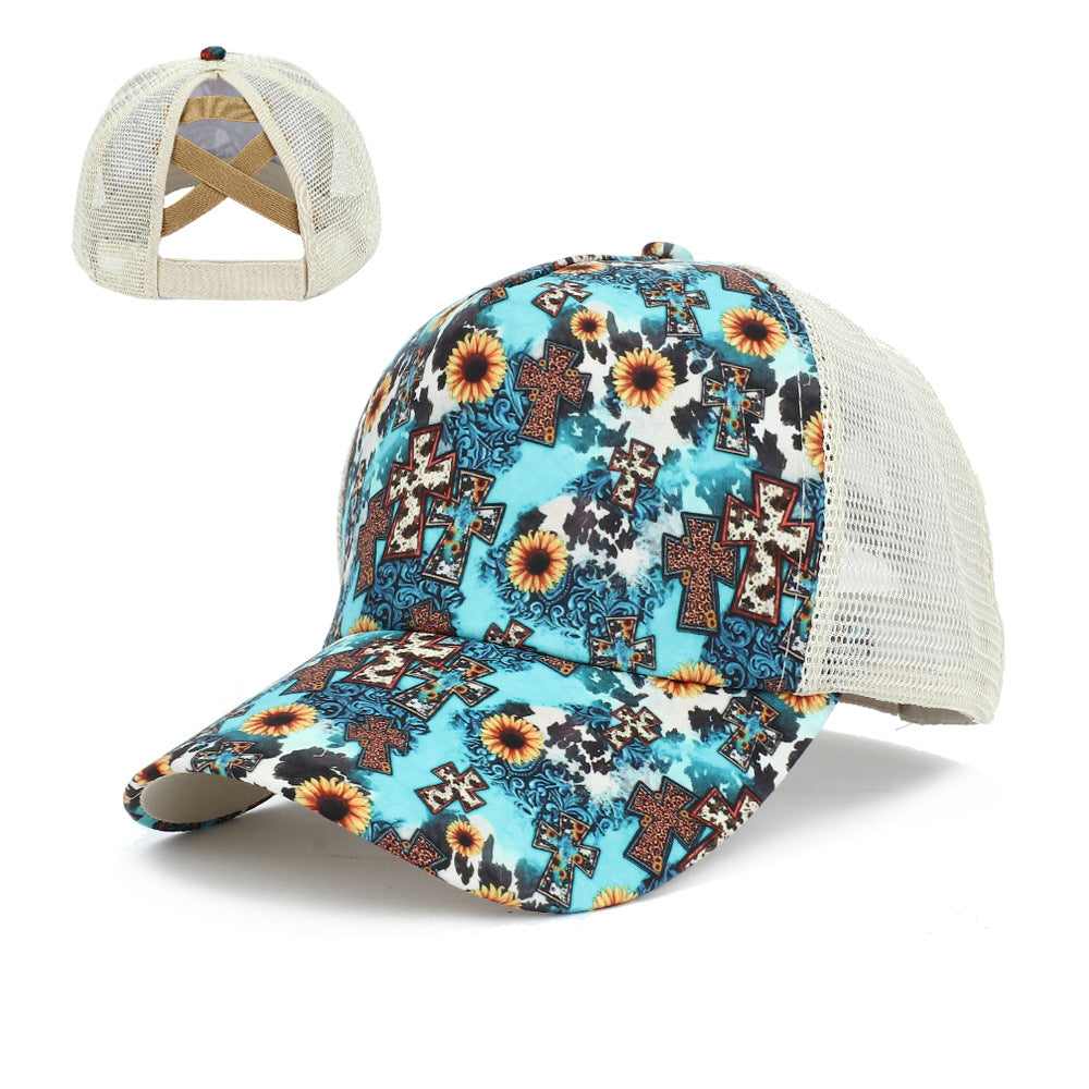 Wholesale Western Style Cow Head Aztec Baseball Cap Hat ACC-HT-RongZhao001