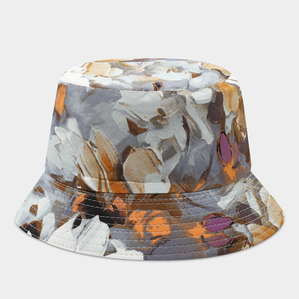 Wholesale Double-Sided Fisherman Hat  Flower Pattern Basin Hat