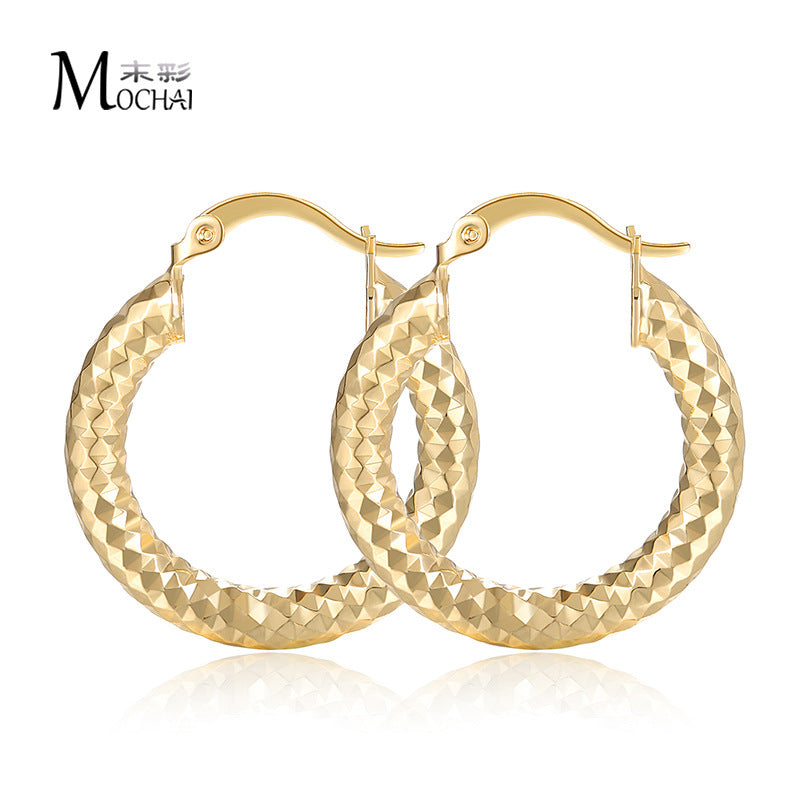 Wholesale 18K Gold Hoop Earrings ACC-ES-MoCai007