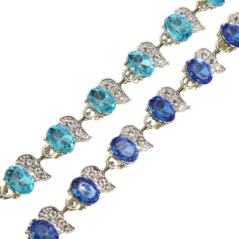 Wholesale Meniscus Colored Zircon Bracelet ACC-BT-Puhai001