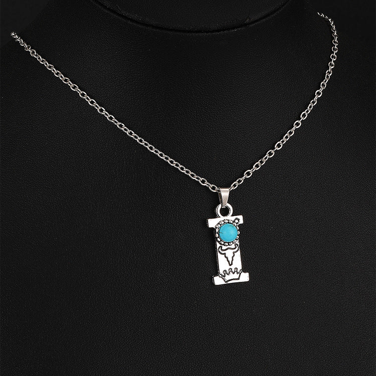 Wholesale Bourbon Mia Style English Letter Necklace ACC-NE-Yuj001