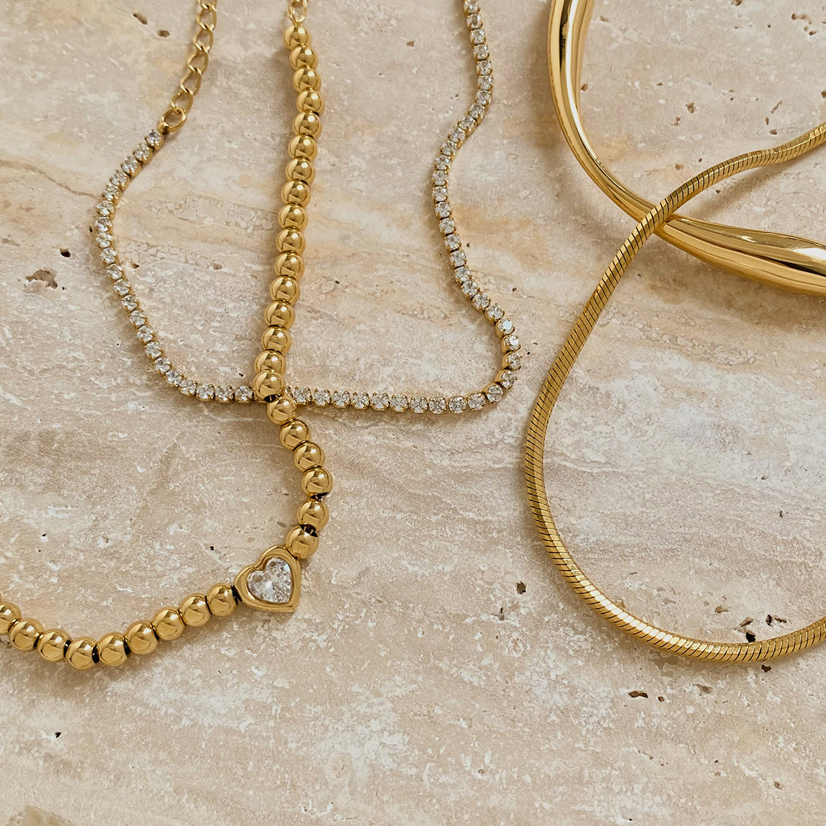 Wholesale  stacked beads love bracelet