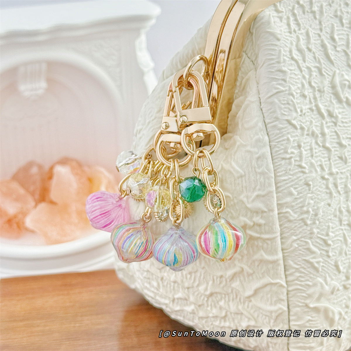 Wholesale Metal Japanese Candy Ball Cartoon Keychain Bag Charm Wedding Gift Boutique Resale