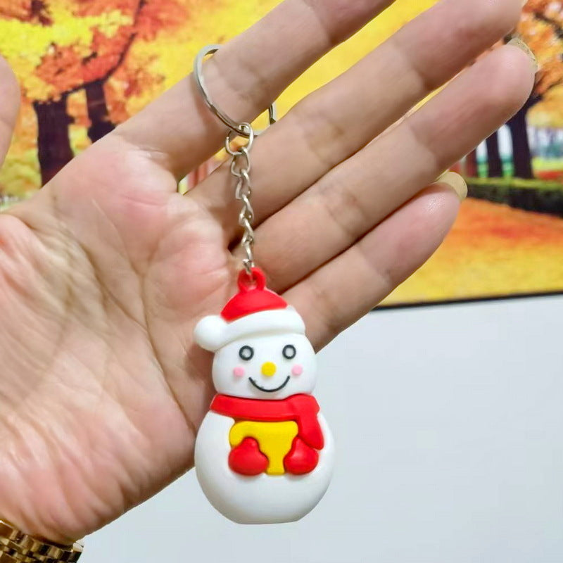 Wholesale Couple keychain car key pendant Christmas doll keychain