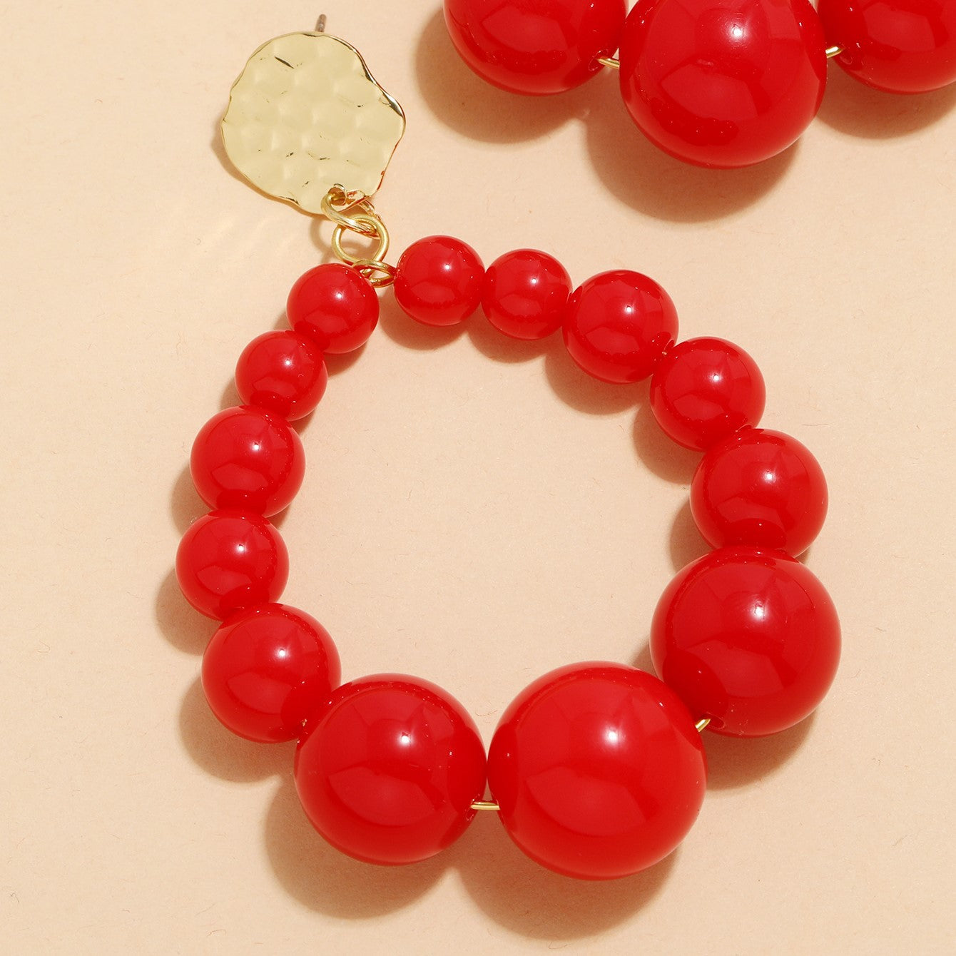 Wholesale Exaggerated Round Bead Earrings Bohemian Earrings ACC-ES-Qunq005