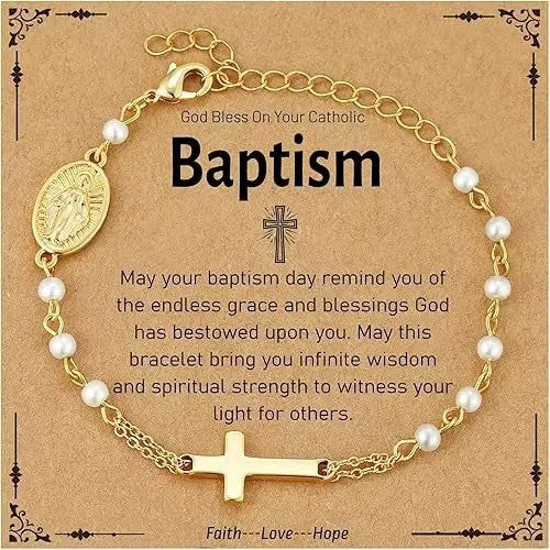 Wholesale Cross Pearl Versatile Adjustable Bracelet