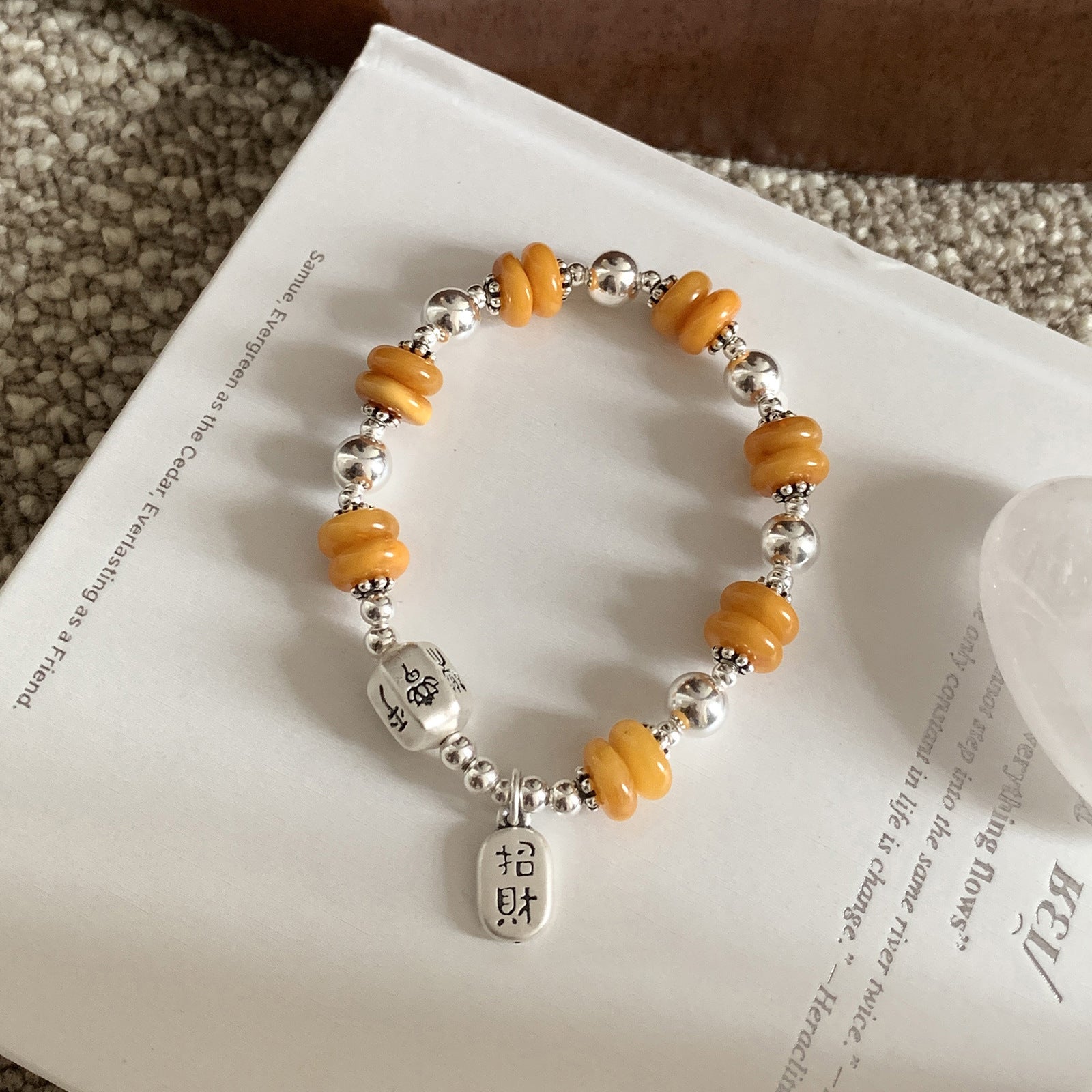 Wholesale Frosted Geely Beeswax Bracelet