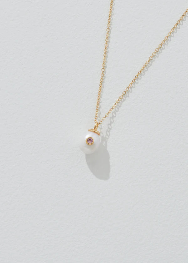 Wholesale Pearl Pendant Necklace December Birthstone Necklace