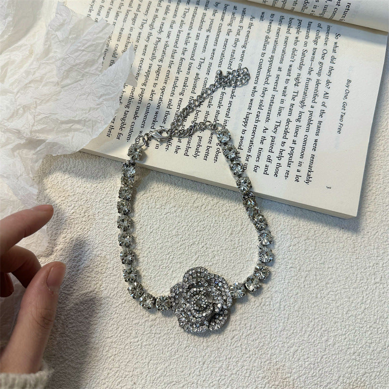 Wholesale Valentine's Day Series Rose Zirconia Necklace