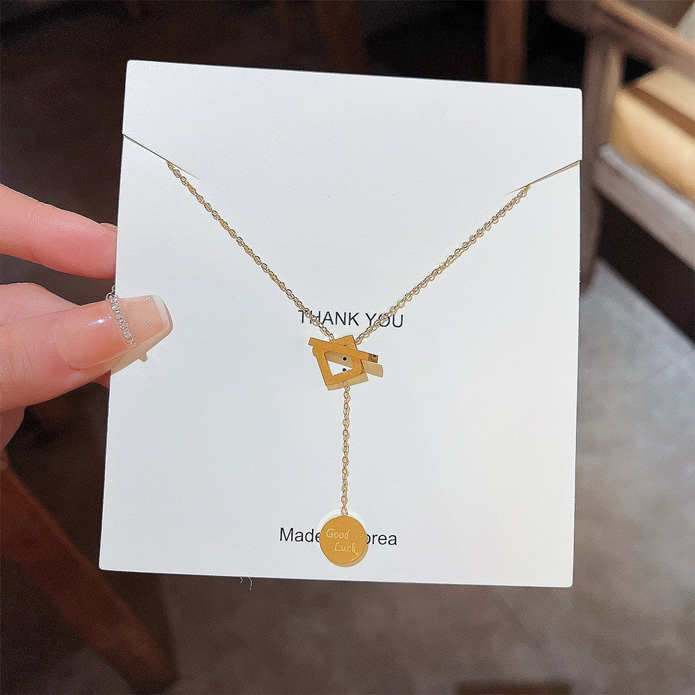 Wholesale Titanium Steel Non-fading Necklace Clavicle Chain Choker Necklace ACC-NE-Xiyue001