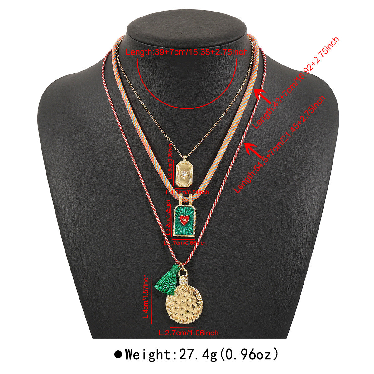 Wholesale multi-pendant necklace multi-layer stacking clavicle Necklace