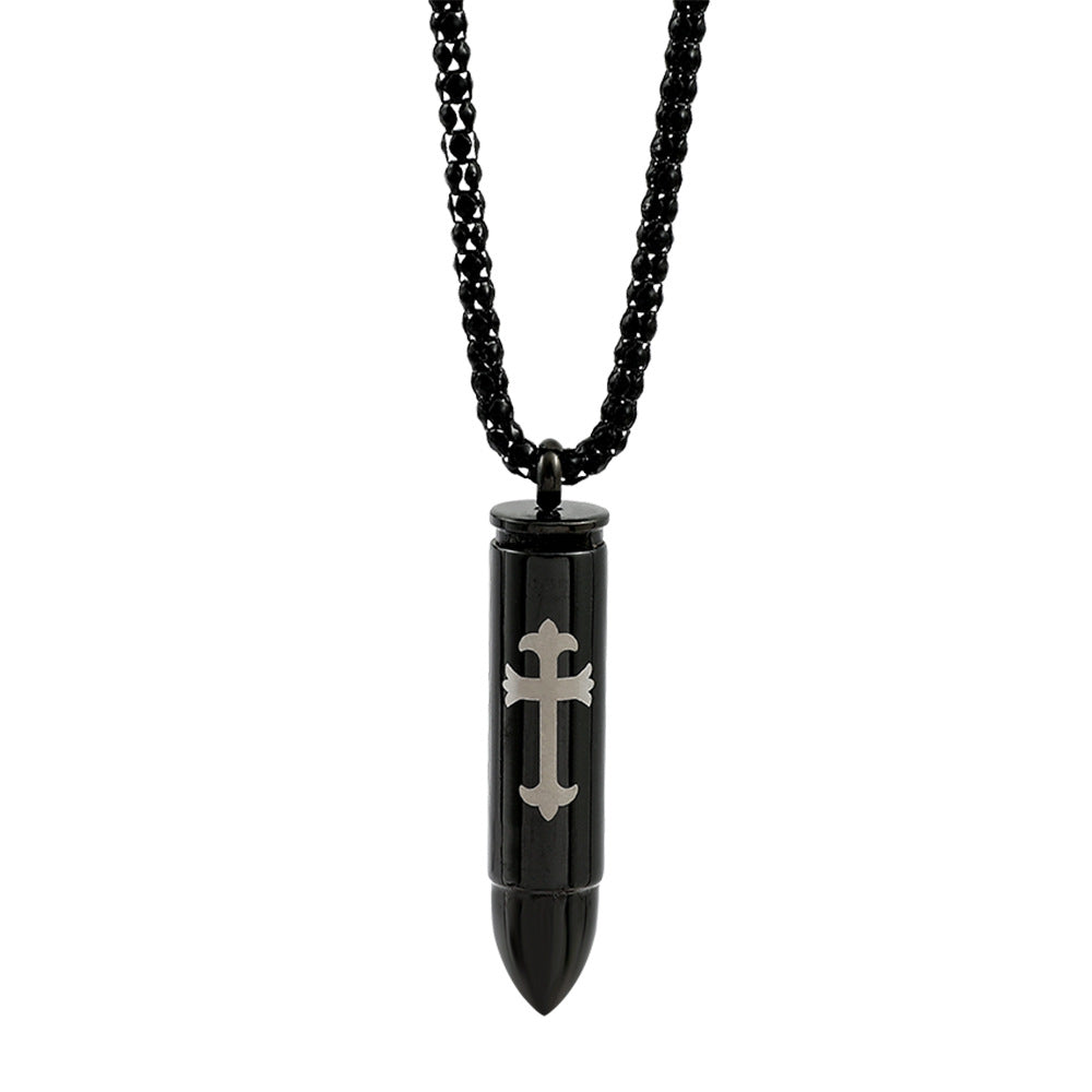 Wholesale Bullet Necklace Openable Ashes Perfume Necklace Titanium Steel Necklace