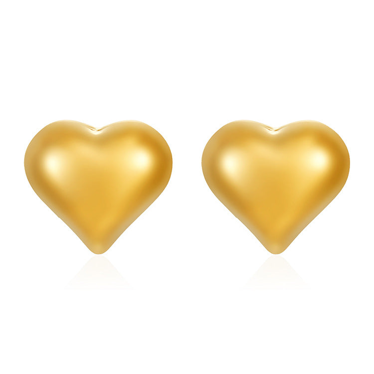 Wholesale retro geometric love shape earrings