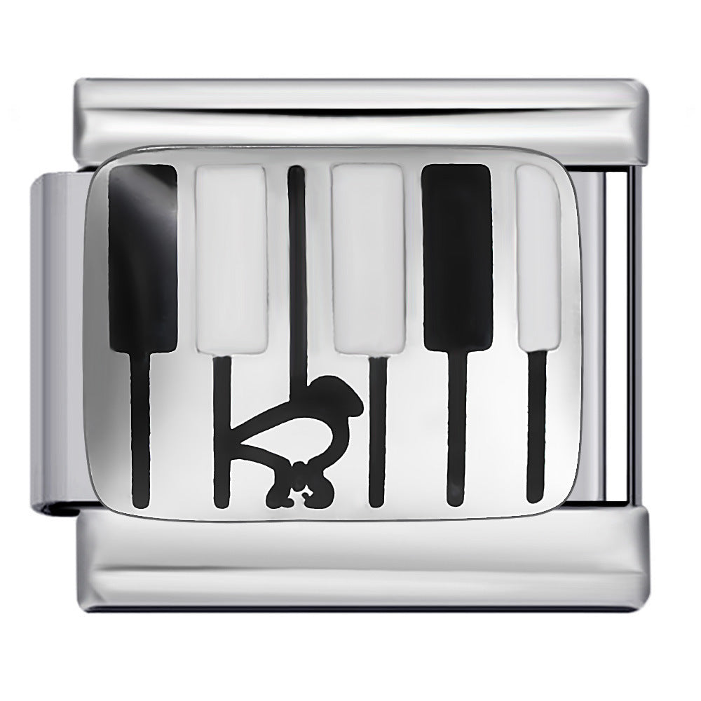 Wholesale 5pcs Italian Charm Bracelet 9mm DIY Splicing Cute Creative Stainless Steel Composable Bracelet