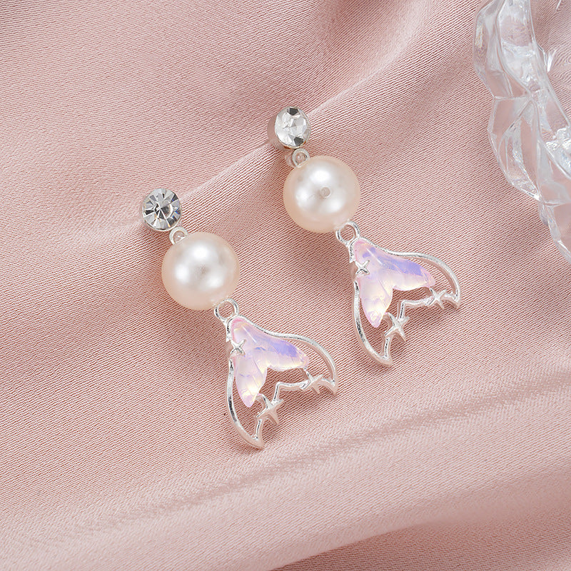Wholesale  Mermaid Pearl Earrings EaDiamond Earrings