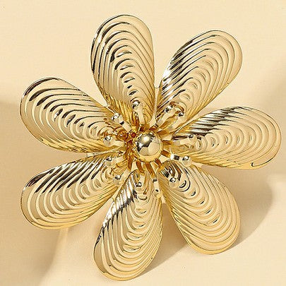 Wholesale Animal starfish beach ocean style unique texture simple adjustable ring