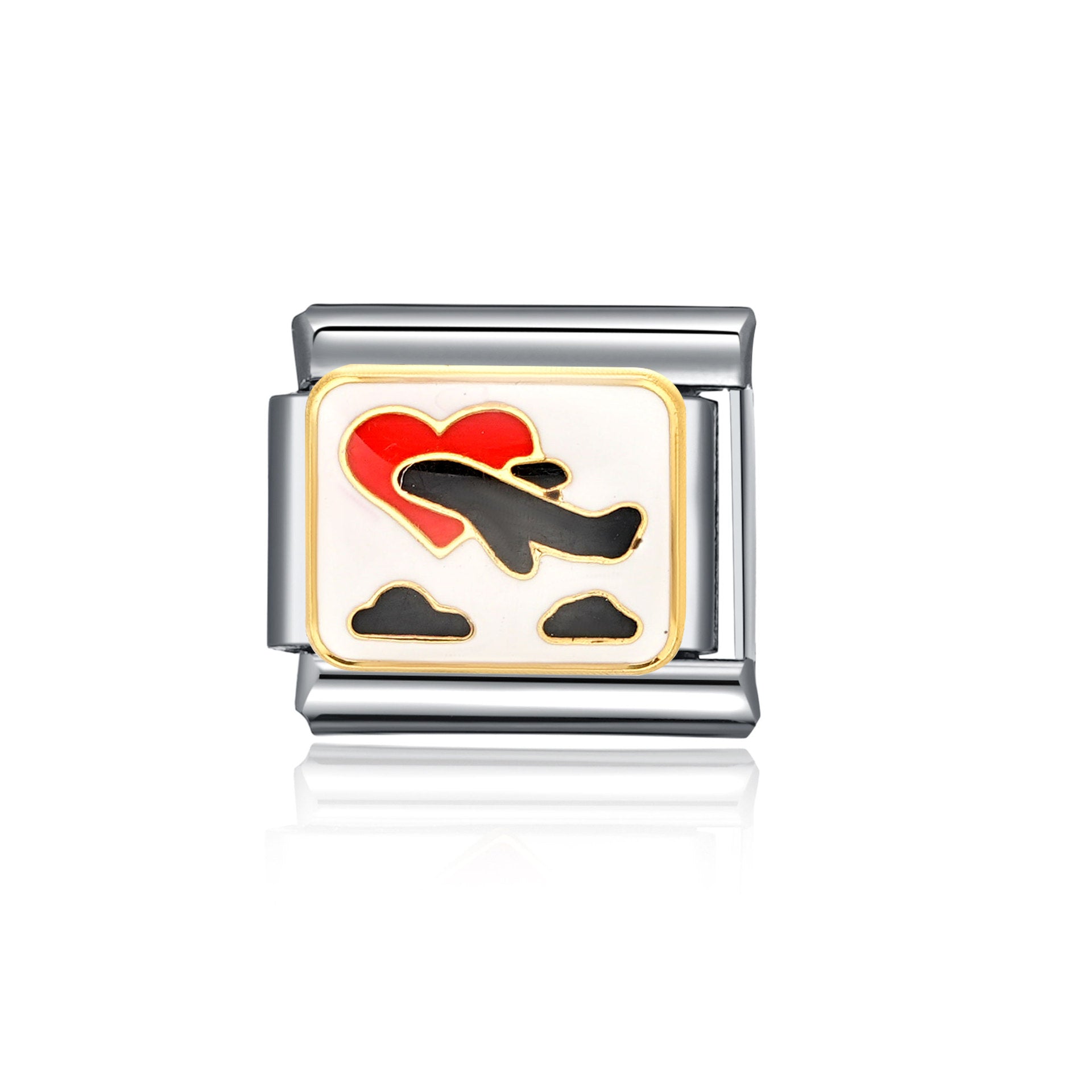 Bracelet de charme italien en gros de 9 mm d'animal d'épissage et de planable en acier inoxydable